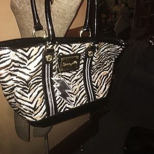 Betsy Johnson Lightning Zebra Purse